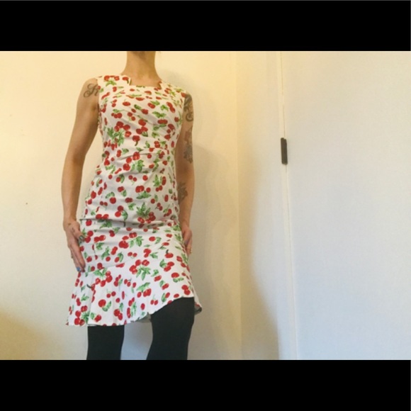 NWOT Cherry Print Pinup Dress - Picture 6 of 15